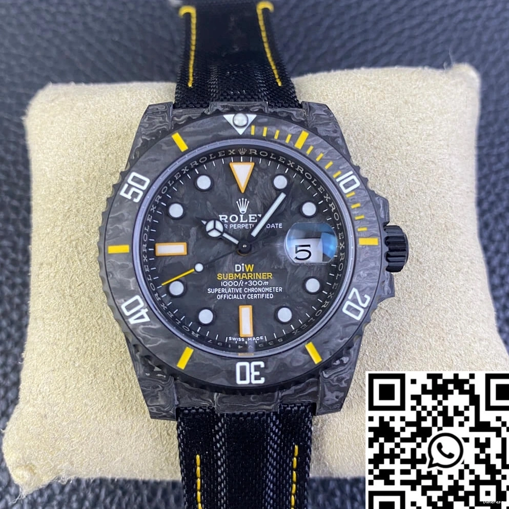 Factory Black Fiber Submariner Rolex Bezel Carbon DIW VS 0313